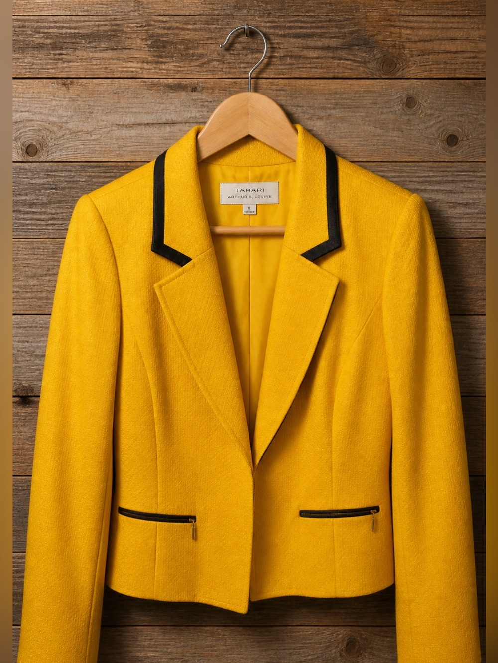 Tahari Arthur Levine yellow blazer 14. Beautiful power suit Blazer - Picture 1 of 4